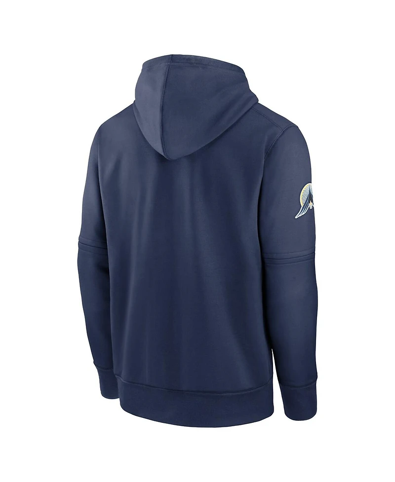 Nike Men's Navy Minnesota Twins 2024 City Connect Authentic Collection Practice Performance Pullover Hoodie