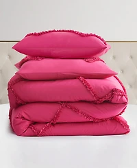 Juicy Couture Diamond Ruffle Piece Reversible Comforter Set