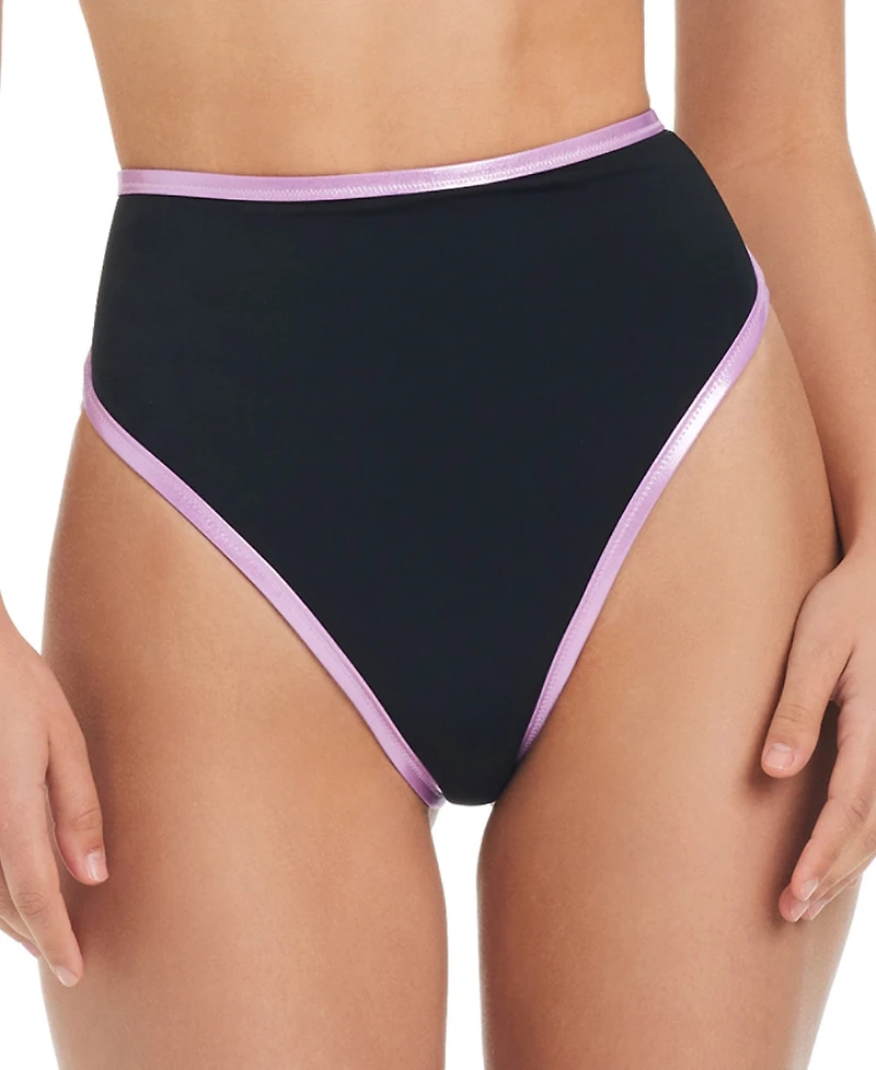 Red Carter Women's Contrast-Trim High-Waisted Bottoms