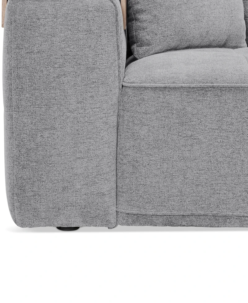 Nycolle 5-Pc. Modular Fabric Sectional with 2 Consoles, Created for Macy's