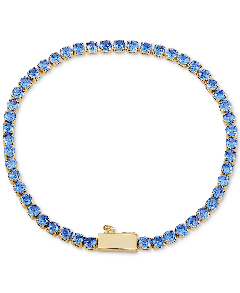 Vince Camuto Gold-Tone Color Crystal Bangle Bracelet