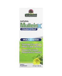 Nature's Answer Mullein-x Multi System Cough Syrup 4 Ounce | Soothes Coughs & Clears Mucus |