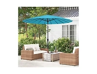 Slickblue 9 Feet Round Patio Umbrella with 18 Fiberglass Ribs