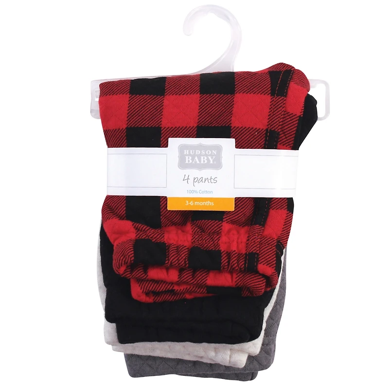 Hudson Baby Boys Four-Pack Quilted Comfort Joggers