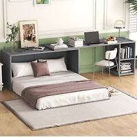 Streamdale Queen Murphy Bed With Rotatable Desk