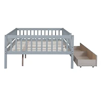 Streamdale Furniture Full Daybed Wood Bed With Two Drawers