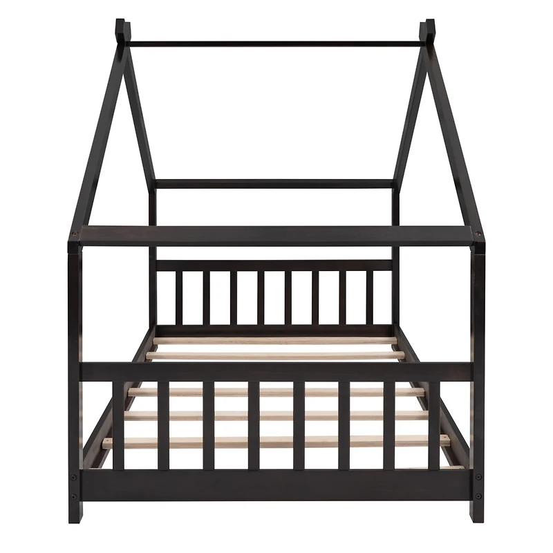 Streamdale Twin Size House Bed Wood Bed