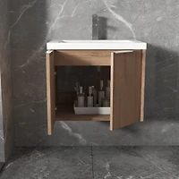 Streamdale 24" Bathroom Cabinet with Sink, Soft Close Doors