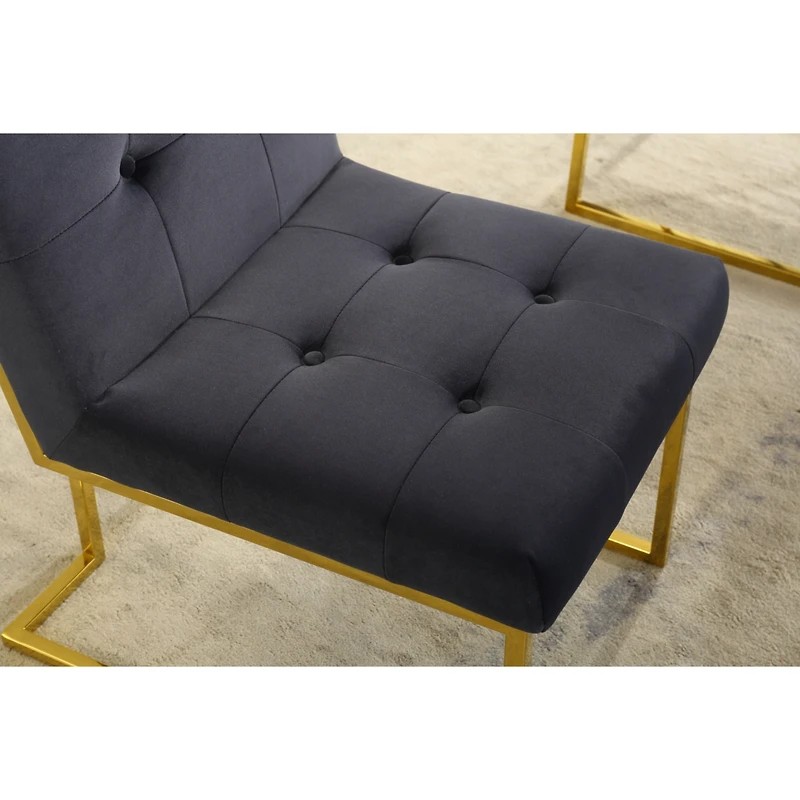 Streamdale Tufted Velvet Dining Chairs (Set of 2)
