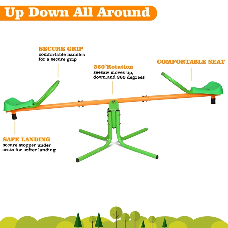 Spinning Seesaw Teeter Totter for Outdoor Fun