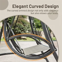 Streamdale Outdoor Patio Swing with Adjustable Canopy