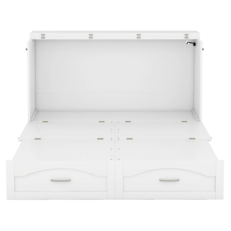 Streamdale Queen Size Wall Bed with Drawer and Charging Ports
