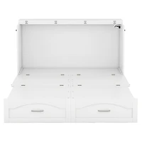 Streamdale Queen Size Wall Bed with Drawer and Charging Ports