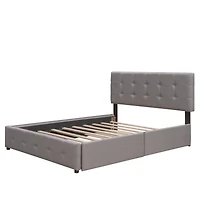 Streamdale Queen Upholstered Bed with 2 Drawers and Twin Xl Trundle