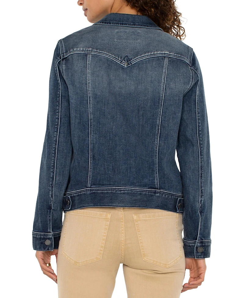 Liverpool Los Angeles Women's Stretch Denim Trucker Jacket