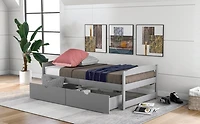 Streamdale Twin Platform Bed, With Two Drawers