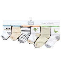 Hudson Baby Boys Unisex 12-Pair Set of Grow with Me Socks