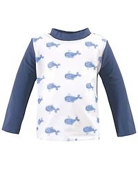 Hudson Baby Boys Swim Rashguard Set, Space, 12-18 Months