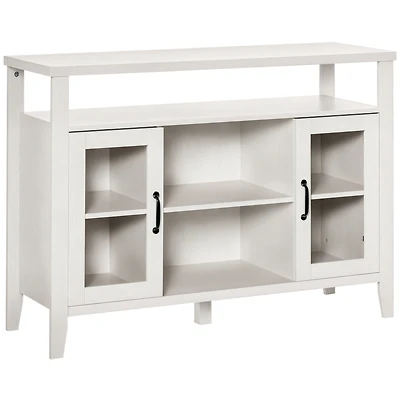 Homcom Retro Style Storage Sideboard with 3 Open Shelf Spaces and Framed Doors