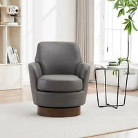 Streamdale Modern Swivel Office Chair with Cushion & Height Adjustment