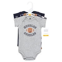 Hudson Baby Boys Cotton 3-Piece Bodysuit Bundle