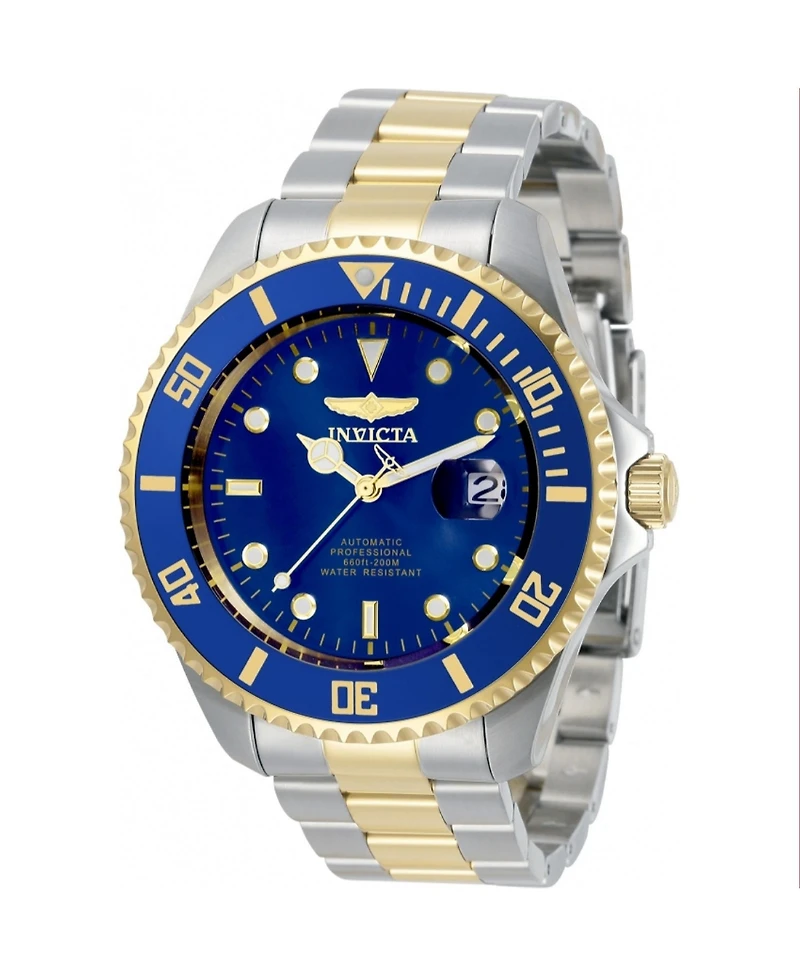 Invicta Men's Pro Diver Automatic 3 Hand Blue Dial Stainless Steel Bracelet Watch