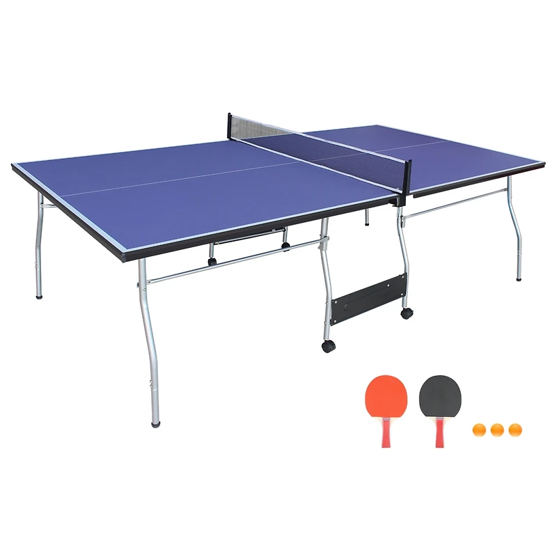 Streamdale Foldable Midsize Table Tennis Table with Paddles, Net, Balls