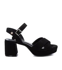 Women's Suede Heeled Platform Sandals By Xti