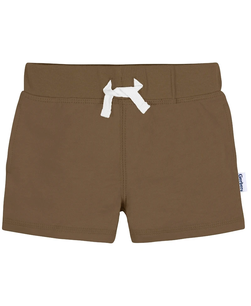 Gerber Toddler Boys Knit Shorts, 3-Pack