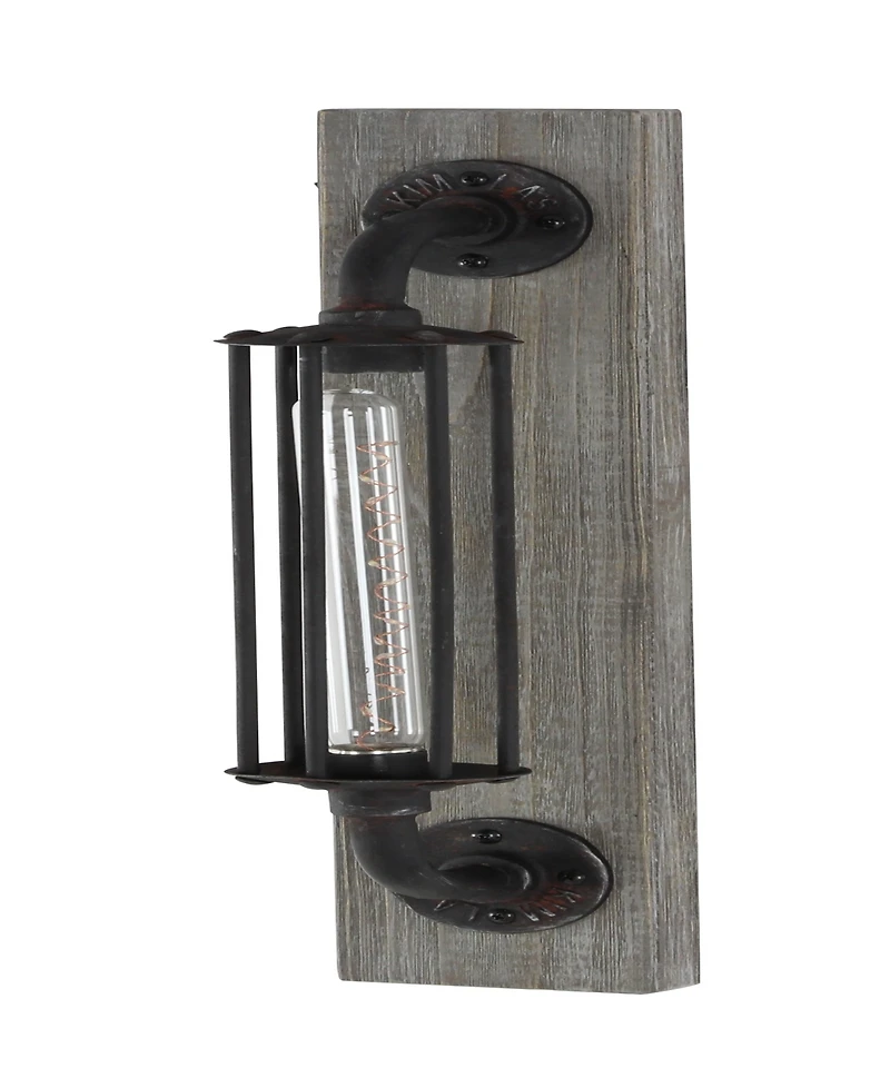 Rosemary Lane 20" Metal Geometric Battery Operated Accent Lamp