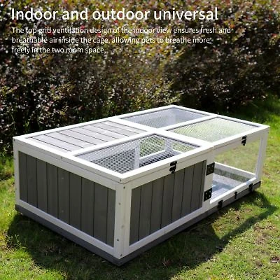 Streamdale Furniture Wooden Tortoise House For Indoor Outdoor Small Animals