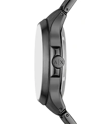 A|X Armani Exchange Men's Automatic Three-Hand Gunmetal Stainless Steel Watch 46MM