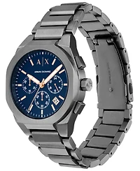 A|X Armani Exchange Men's Quartz Chronograph Gunmetal Stainless Steel 42MM