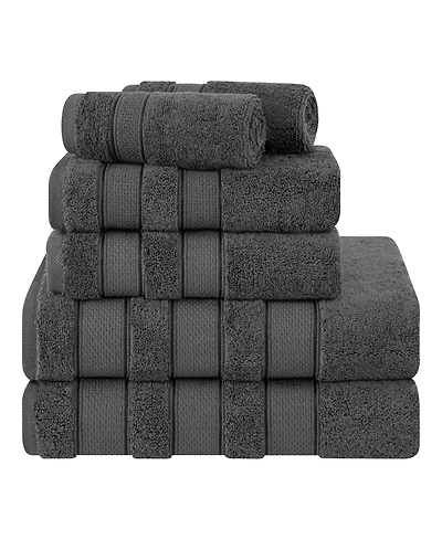 American Soft Linen Salem Premium 100% Turkish Cotton 6 Piece Bath Towel Set