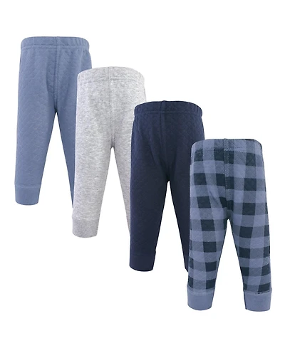 Hudson Baby Baby Boys Hudson Four-Pack Quilted Comfort Joggers