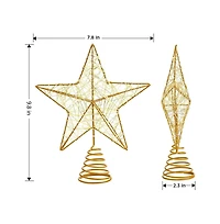 Cowin Christmas Star Tree Topper Led Lighted Hollow
