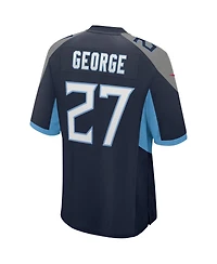 Nike Men's Eddie George Navy Tennessee Titans Game Retired Player Jersey