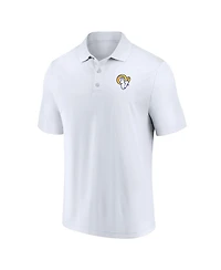 Fanatics Men's White Los Angeles Rams Component Polo Shirt