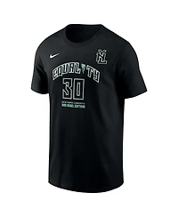 Nike Men's and Women's Breanna Stewart Black New York Liberty Rebel Edition Name Number T-Shirt