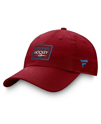 Fanatics Men's Burgundy Colorado Avalanche Authentic Pro Prime Adjustable Hat