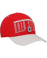 '47 Brand Men's Scarlet Ohio State Buckeyes Double Header Hitch Adjustable Hat