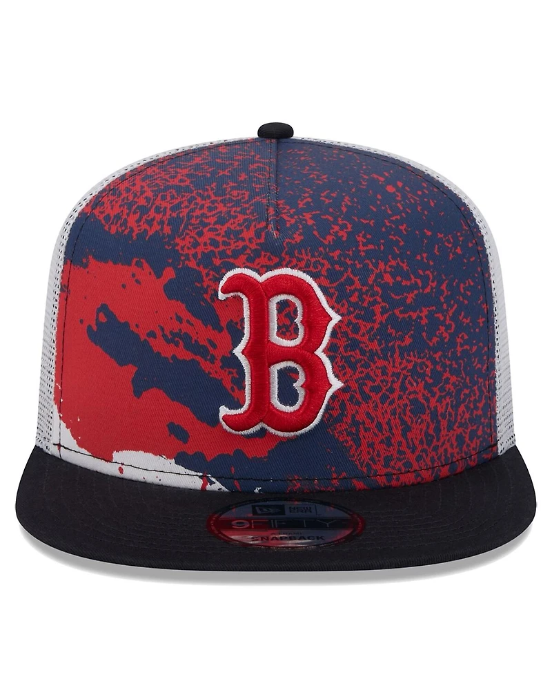 New Era Men's Navy Boston Red Sox Court Sport 9FIFTY Snapback Hat