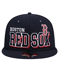 New Era Men's Navy Boston Red Sox Game Day Bold 9FIFTY Snapback Hat