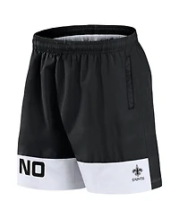 Fanatics Men's Black New Orleans Saints Elements Shorts