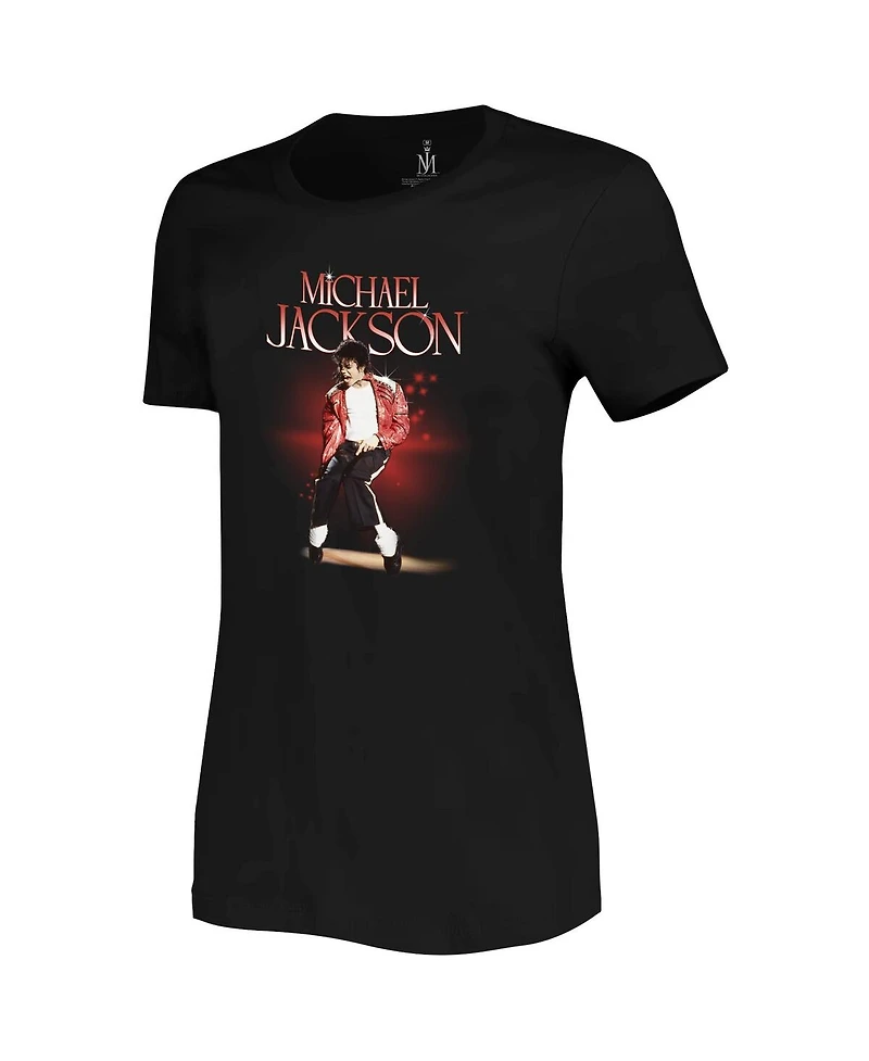 Ripple Junction Women's Black Michael Jackson Dancing T-Shirt