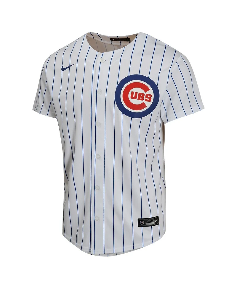 Nike Big Boys and Girls Dansby Swanson White Chicago Cubs Home Game Player Jersey
