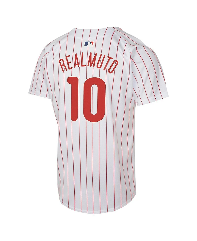 Nike Big Boys and Girls J.t. Realmuto White Philadelphia Phillies Home Game Player Jersey