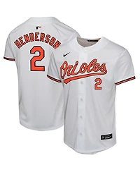 Nike Big Boys and Girls Gunnar Henderson White Baltimore Orioles Home Game Player Jersey