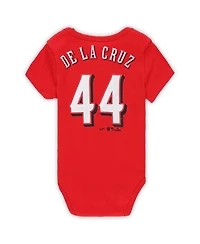 Nike Baby Elly De La Cruz Red Cincinnati Reds Fuse Name Number Bodysuit