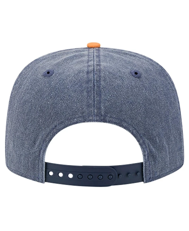 New Era Men's Navy/Orange Houston Astros 1986 Mlb All-Star Game Pigment Dye Golfer Snapback Hat